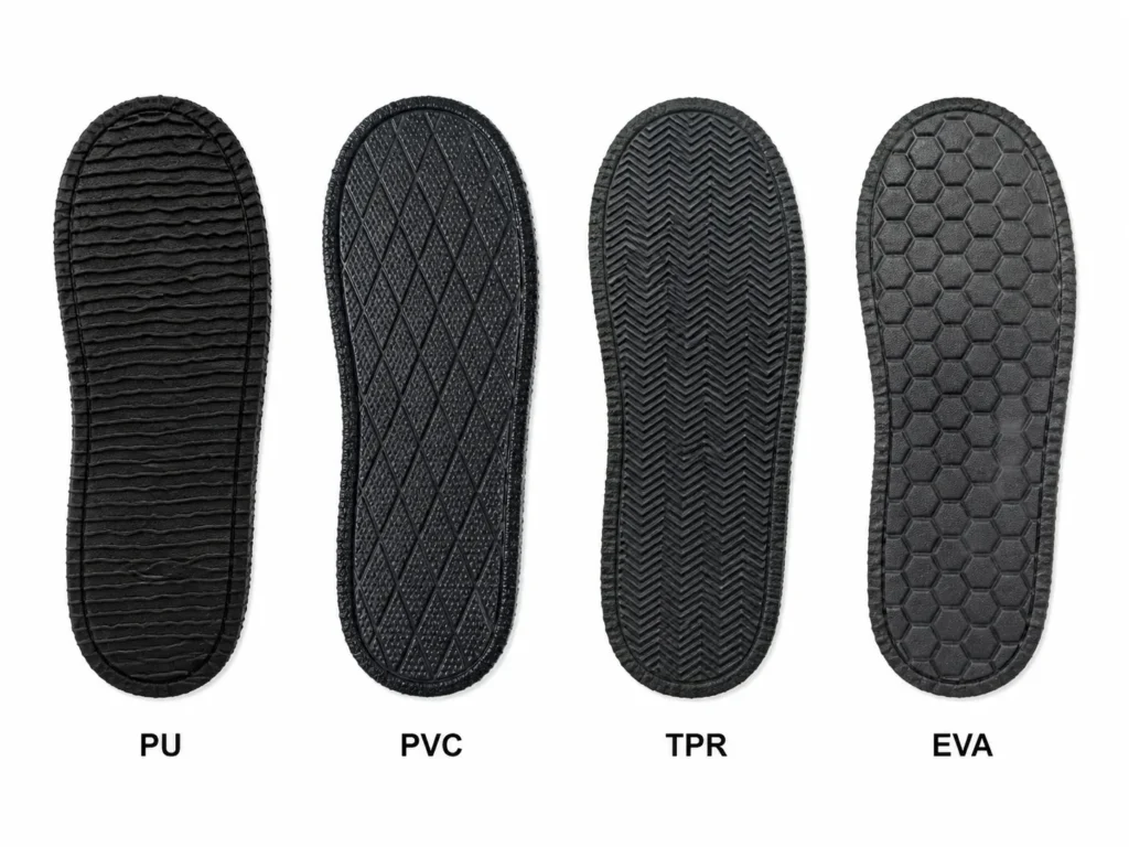 Indoor Slippers Sole Materials Pu, Pvc, Tpr, Eva
