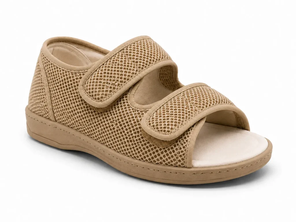Mesh Polyester Open Toe Medical Shoes.