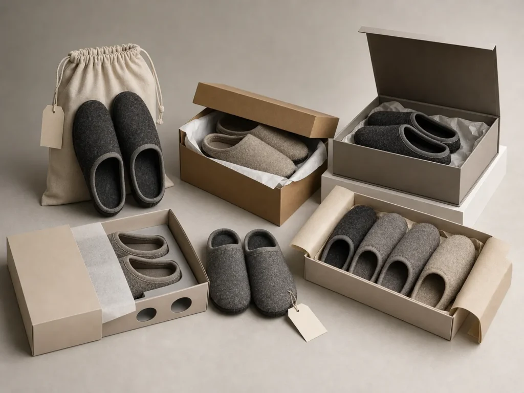 Outer Packaging Options For Indoor Slipper Odm Services