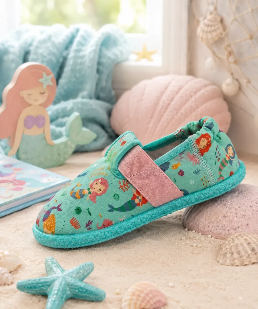 Printed Cotton House Slippers Printed Cotton House Slippers